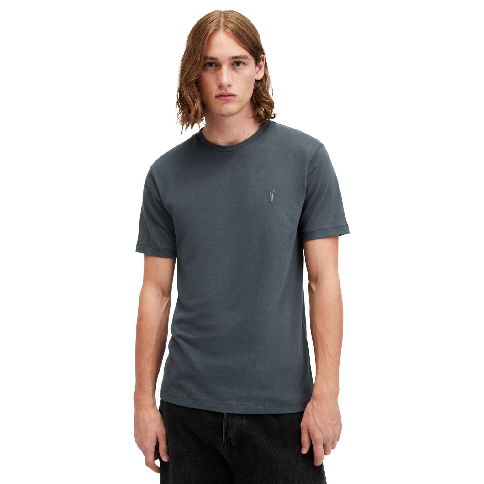 AllSaints Brace Brushed Cotton Crew Neck T-Shirt